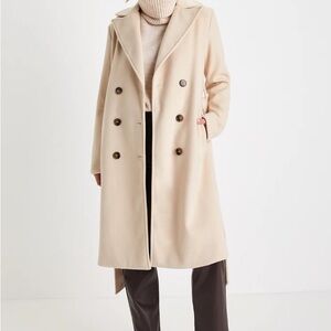 Lulu's Cream Trench Coat Size XS